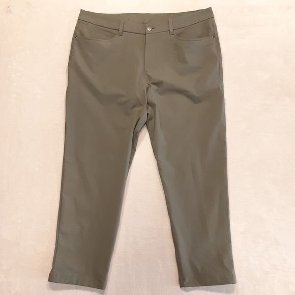 lululemon athletica Other - Lululemon Mens ABC Classic Pants 35 Inseam 25" Hem Warpstreme Army Green LM5AQGS